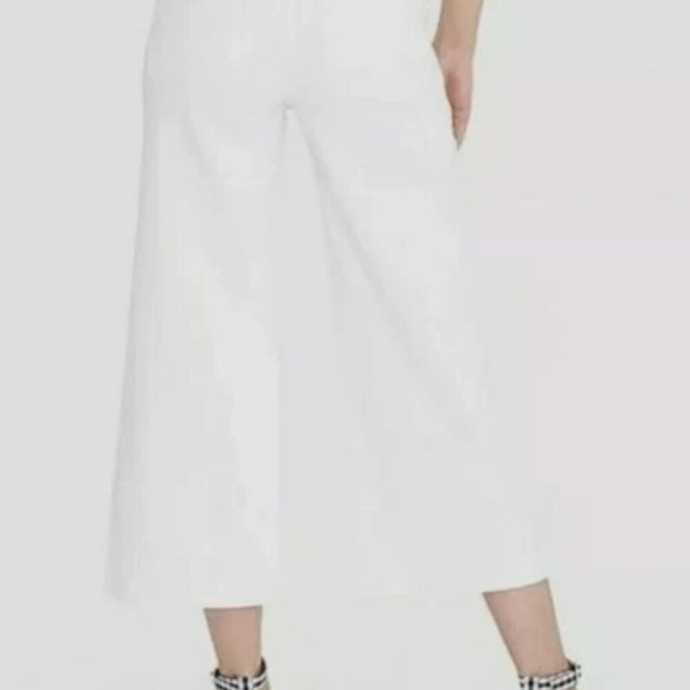 J. Crew Mercantile Wide Leg Crop Jeans Pants White Size 32 / 14 - Picture 2 of 11
